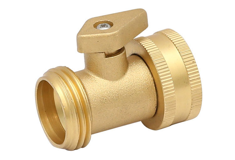 পিতল shut-off valve with copper handle made in China