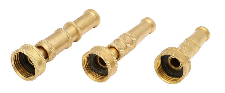 পিতল Adjustable Twist Hose Spray Nozzle Set