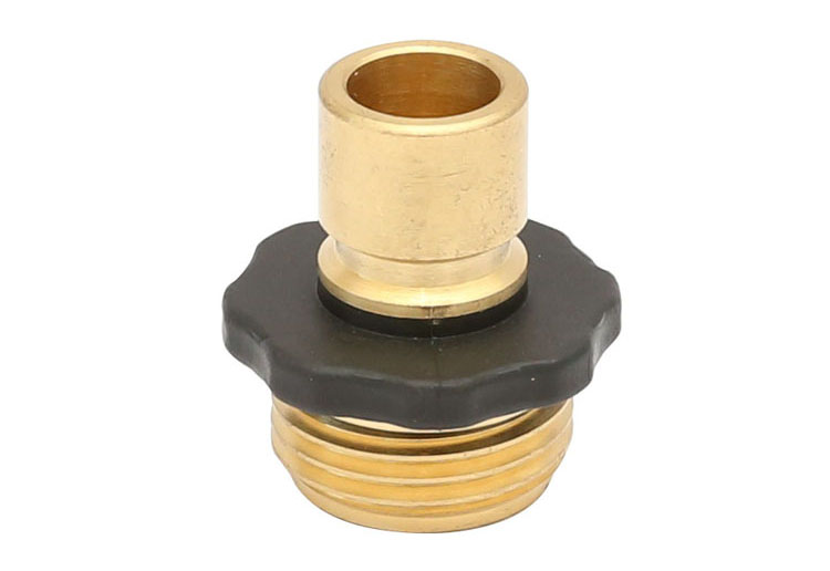 পিতল Male Garden Hose Quick Connect Fitting with Rubber